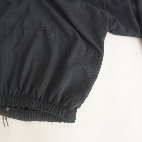 Vintage '90S Asics Black Purple Nylon Hooded Pullover Windbreaker Jacket Large - Picture 5 of 10